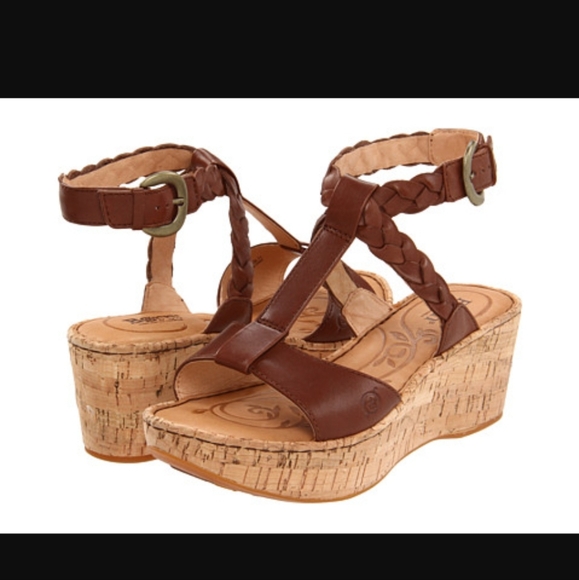 Born Laurene in Saddle Wedges Women's size 9 - Picture 1 of 8